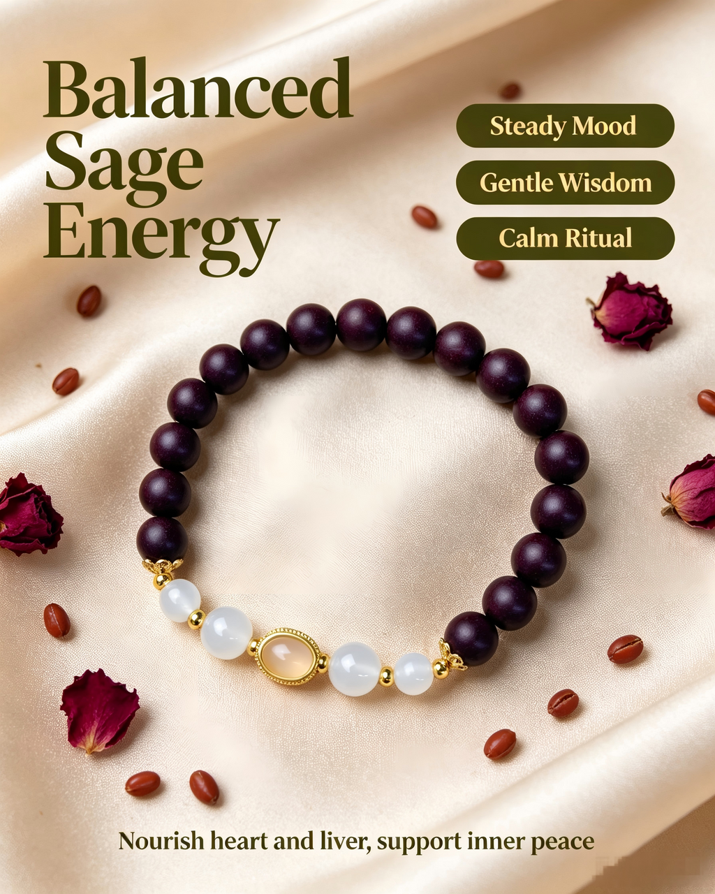 The Balanced Sage | Aether Serenity Aroma Bracelet