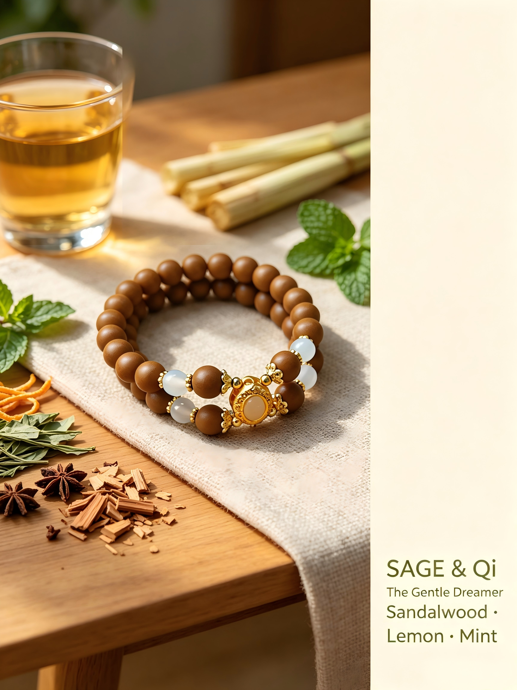 The Gentle Dreamer |Lumina Softis Aroma Bracelet