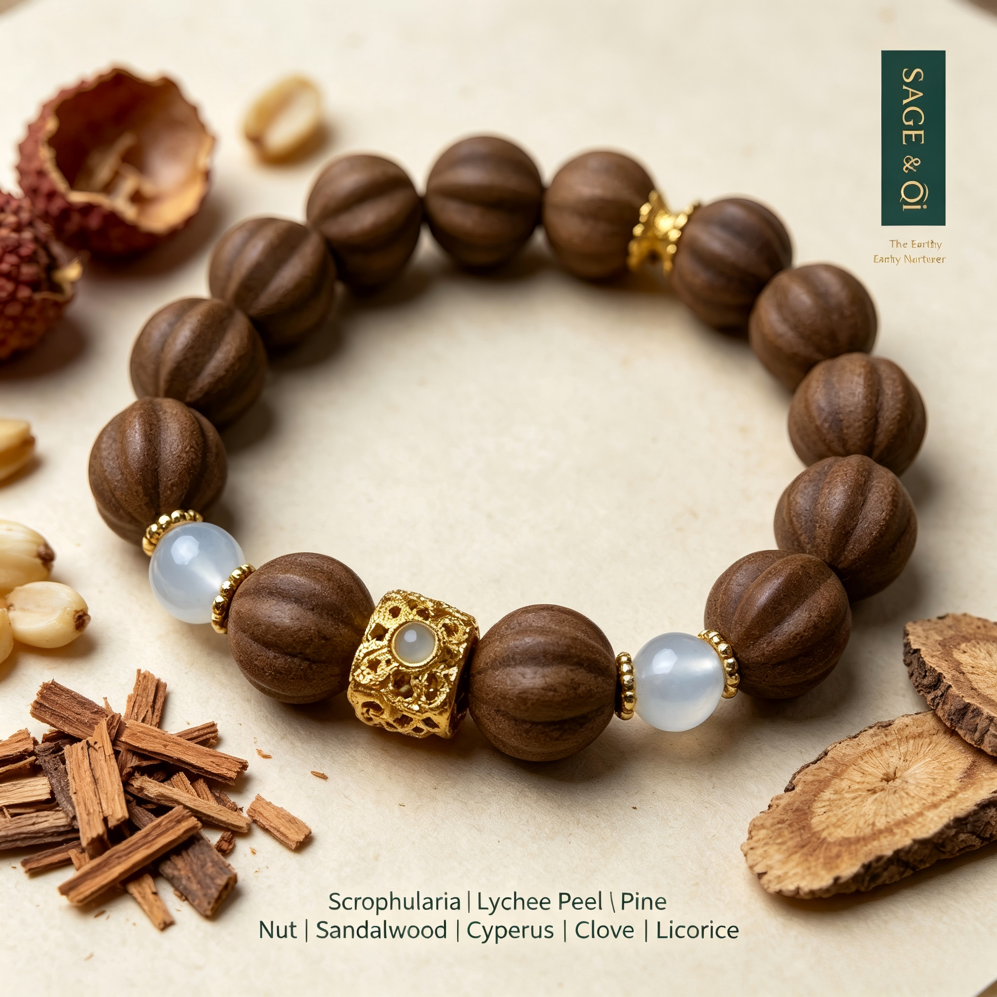 The Earthy Nurturer | Aether Clear Mist Aroma Bracelet