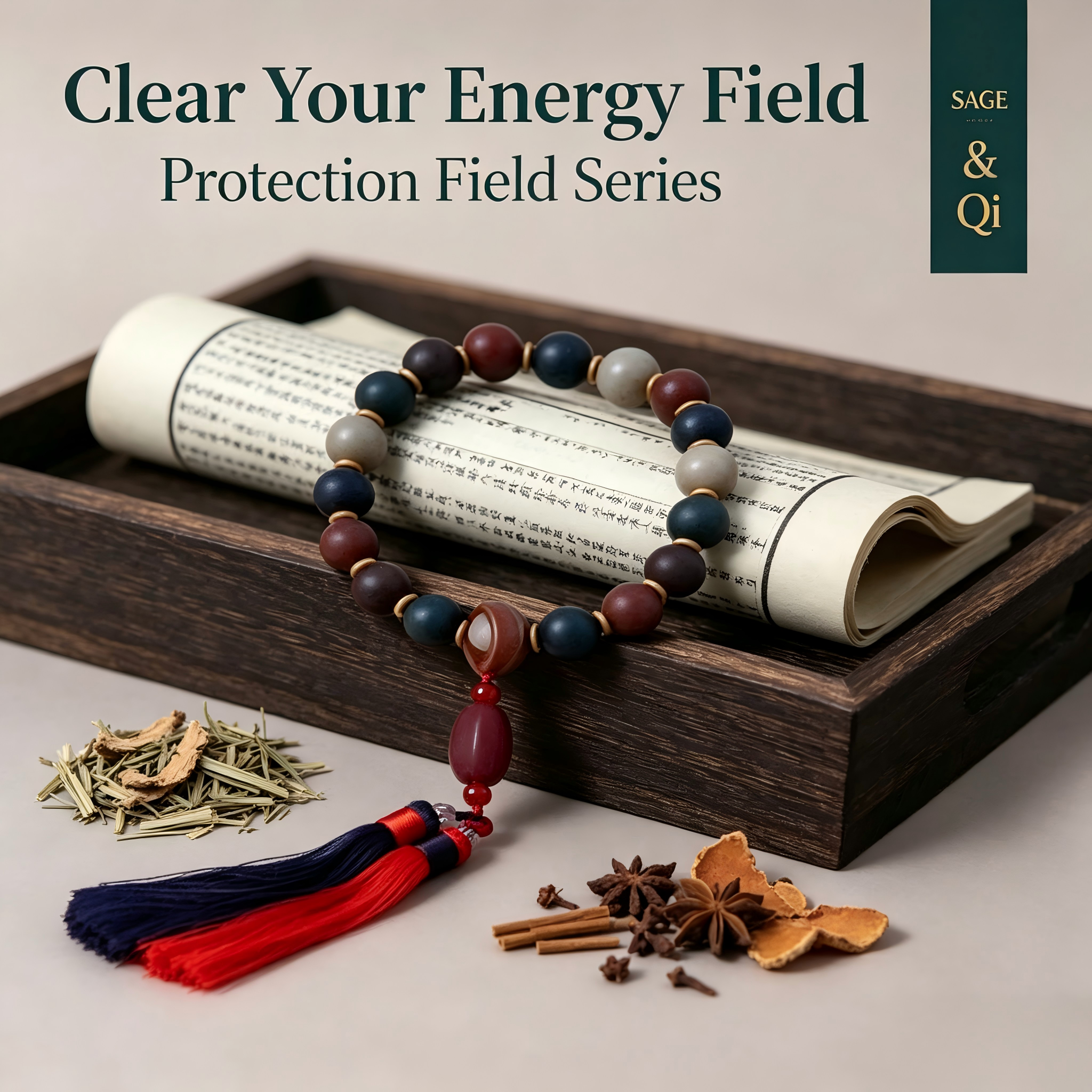 Five Elements Sacred Aura Bracelet – Protection Field Herbal Aroma Bead Bracele