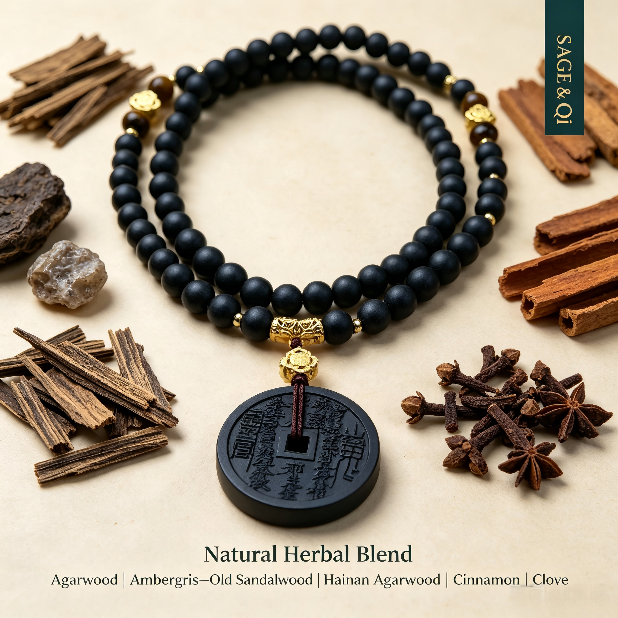 The Deep Thinker | Aether Flow Scripture Talisman Aroma Neclace